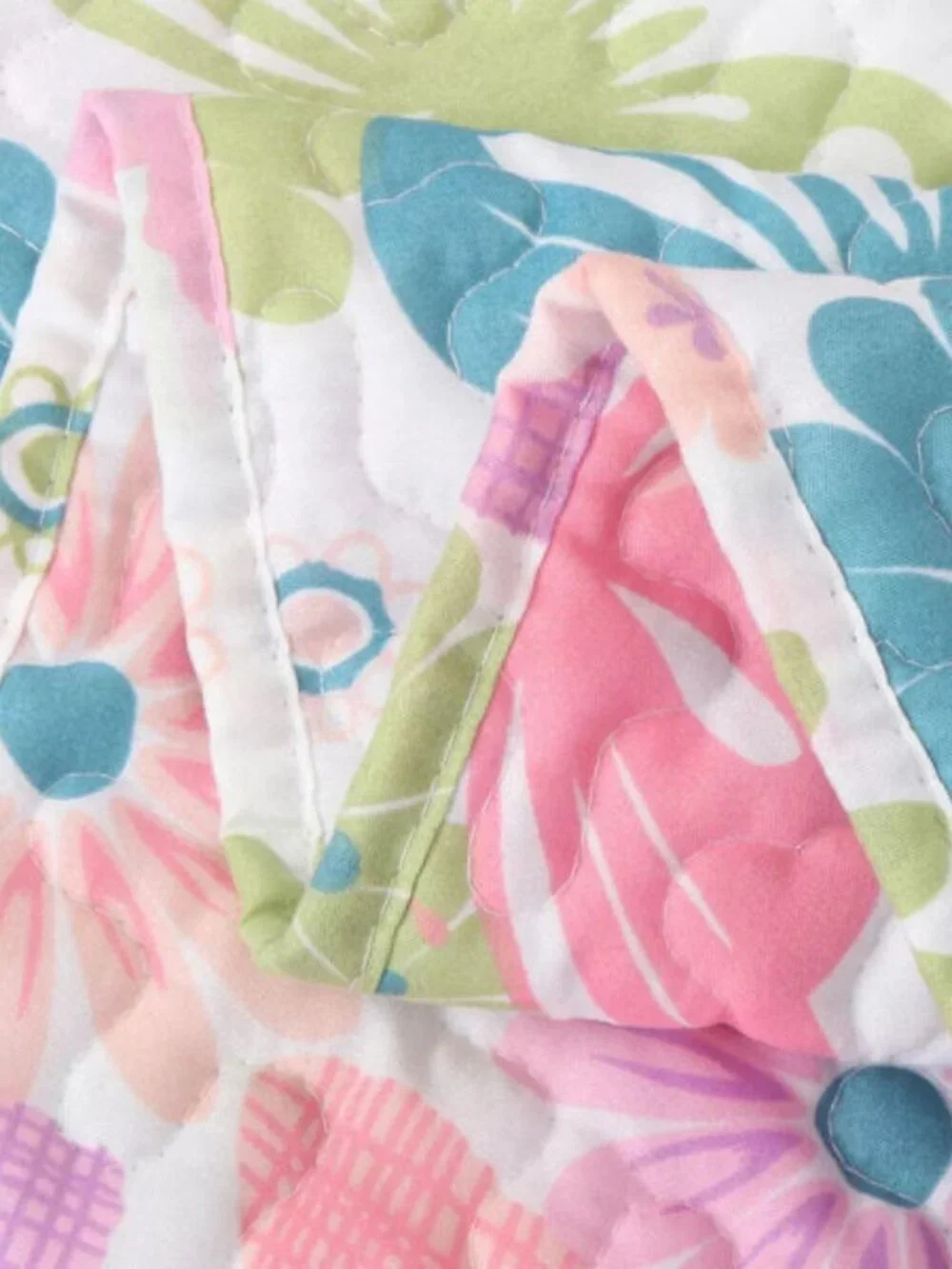 Acoinel Butterfly Floral King Quilt Set Bedspread 2 Shams Lightweight Cottagecor